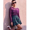 Zeagoo Women’s Skirt Basic Mini Skater Skirt 2026 Summer Skirts Stretchable High Waist A-Line Party Club Skirts(Gw563)