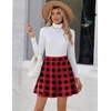 Zeagoo Women’s Skirt Basic Mini Skater Skirt 2026 Summer Skirts Stretchable High Waist A-Line Party Club Skirts(Gz2)
