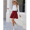 Zeagoo Women’s Skirt Basic Mini Skater Skirt 2026 Summer Skirts Stretchable High Waist A-Line Party Club Skirts(Gz2)