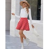 Zeagoo Women’s Skirt Basic Mini Skater Skirt 2026 Summer Skirts Stretchable High Waist A-Line Party Club Skirts(Jh84)