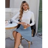 Zeagoo Women’s Skirt Basic Mini Skater Skirt 2026 Summer Skirts Stretchable High Waist A-Line Party Club Skirts(Light Blue)