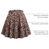 Zeagoo Women’s Skirt Basic Mini Skater Skirt 2026 Summer Skirts Stretchable High Waist A-Line Party Club Skirts(Red Floral)
