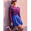 Zeagoo Women’s Skirt Basic Mini Skater Skirt 2026 Summer Skirts Stretchable High Waist A-Line Party Club Skirts(Snorkel Blue)