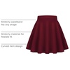 Zeagoo Women’s Skirt Basic Mini Skater Skirt 2026 Summer Skirts Stretchable High Waist A-Line Party Club Skirts(Wine Red)