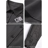 Zeagoo Women’s Wrinkle Free Button Down Shirts Long Sleeve Business Tops(Black)