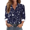 Navy White Floral