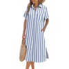 Blue+white Stripe