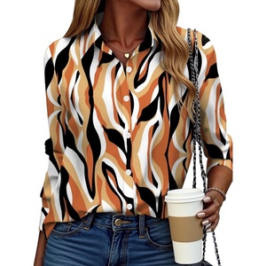 Zeagoo Button Down Shirt Women Long Sleeve Blouses Casual Tops Work Outfits(Multicolor 123)
