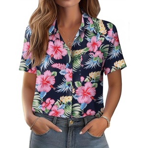 Zeagoo Womens Button Down Shirt Bust Pocket Short Sleeve Blouses Summer Top(Hf60)