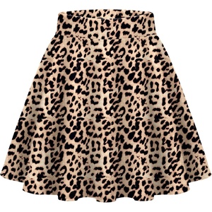 Zeagoo Women’s Skirt Basic Mini Skater Skirt 2026 Summer Skirts Stretchable High Waist A-Line Party Club Skirts(Leopard Print)