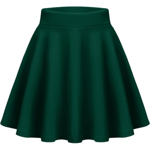 Zeagoo Women’s Skirt Basic Mini Skater Skirt 2026 Summer Skirts Stretchable High Waist A-Line Party Club Skirts(Light Green)