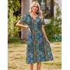 Zeagoo Summer Dresses for Women 2026 Casual Short Sleeve Aline Midi Dress with Pocket Flowy Pleated Tshirt Beach Sundress(Mz779)