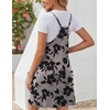 Zeagoo Women Summer Dresses Casual Beach Vacation Dress Spaghetti Strap Sundress Sleeveless Mini Short Dress with Pockets(Dusty Pink Printed)