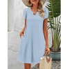 Zeagoo Women’s Casual A-Line Dresses with Pockets Summer Floral Tshirt Dress Short Sleeve Mini Dress Flowy Sundresses(Jh531)