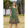 Zeagoo Womens Summer A-Line Dress with Pockets Mini Short Sleeve Dresses Flowy Beach Swing Dress 2026 Vacation Travel(A01-pa171)