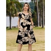 Zeagoo Womens Summer A-Line Dress with Pockets Mini Short Sleeve Dresses Flowy Beach Swing Dress 2026 Vacation Travel(A02-zw29)