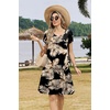 Zeagoo Womens Summer A-Line Dress with Pockets Mini Short Sleeve Dresses Flowy Beach Swing Dress 2026 Vacation Travel(A02-zw29)
