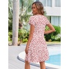 Zeagoo Womens Summer A-Line Dress with Pockets Mini Short Sleeve Dresses Flowy Beach Swing Dress 2026 Vacation Travel(An617)