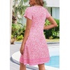 Zeagoo Womens Summer A-Line Dress with Pockets Mini Short Sleeve Dresses Flowy Beach Swing Dress 2026 Vacation Travel(Mz744)