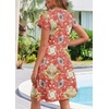 Zeagoo Womens Summer A-Line Dress with Pockets Mini Short Sleeve Dresses Flowy Beach Swing Dress 2026 Vacation Travel(Mz756)