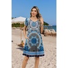 Zeagoo Womens Summer A-Line Dress with Pockets Mini Short Sleeve Dresses Flowy Beach Swing Dress 2026 Vacation Travel(Mz759)