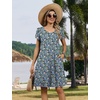 Zeagoo Womens Summer A-Line Dress with Pockets Mini Short Sleeve Dresses Flowy Beach Swing Dress 2026 Vacation Travel(Pa236)