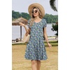 Zeagoo Womens Summer A-Line Dress with Pockets Mini Short Sleeve Dresses Flowy Beach Swing Dress 2026 Vacation Travel(Pa236)