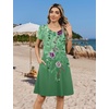 Zeagoo Womens Summer A-Line Dress with Pockets Mini Short Sleeve Dresses Flowy Beach Swing Dress 2026 Vacation Travel(Wf141)
