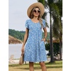 Zeagoo Womens Summer A-Line Dress with Pockets Mini Short Sleeve Dresses Flowy Beach Swing Dress 2026 Vacation Travel(Xh41)