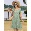Zeagoo Womens Summer A-Line Dress with Pockets Mini Short Sleeve Dresses Flowy Beach Swing Dress 2026 Vacation Travel(Xh534)