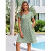 Zeagoo Womens Summer A-Line Dress with Pockets Mini Short Sleeve Dresses Flowy Beach Swing Dress 2026 Vacation Travel(Xh534)