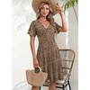 Zeagoo Womens Summer Dresses Wrap V Neck Dress Floral A-Line Ruffle Sleeve Casual Sundress with Pockets 2026(An136)