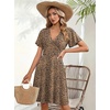 Zeagoo Womens Summer Dresses Wrap V Neck Dress Floral A-Line Ruffle Sleeve Casual Sundress with Pockets 2026(An136)