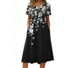 Black Floral Print