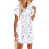 Blue White Floral