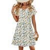 Blue Yellow Floral