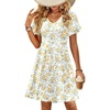 Yellow White Floral