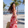 Zeagoo Women Summer Maxi Dress with Pockets 2025 Spaghetti Strap Sundress Casual Flowy Boho Dress Floral Tiered Beach Dress(Floral-1)