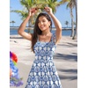 Zeagoo Women Summer Maxi Dress with Pockets 2025 Spaghetti Strap Sundress Casual Flowy Boho Dress Floral Tiered Beach Dress(Pattern-9)
