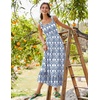 Zeagoo Women Summer Maxi Dress with Pockets 2025 Spaghetti Strap Sundress Casual Flowy Boho Dress Floral Tiered Beach Dress(Pattern-9)