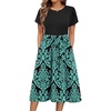 Black-blue Floral