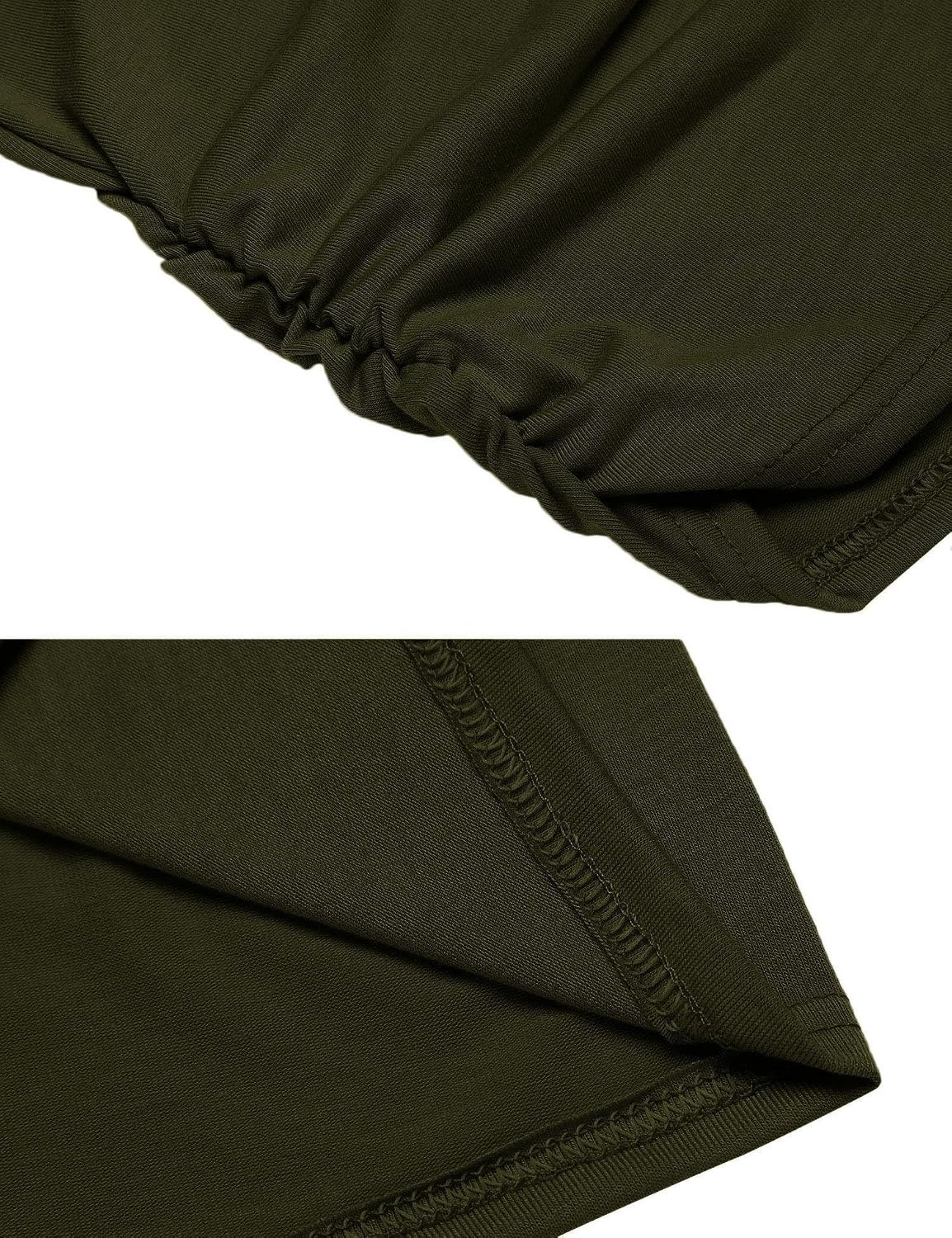 image:imageZeagoo Tank Top for Women Trendy Going Out Tops Sleeveless Shirts Ruched Business Casual Basic Tunic TopsOlive Green