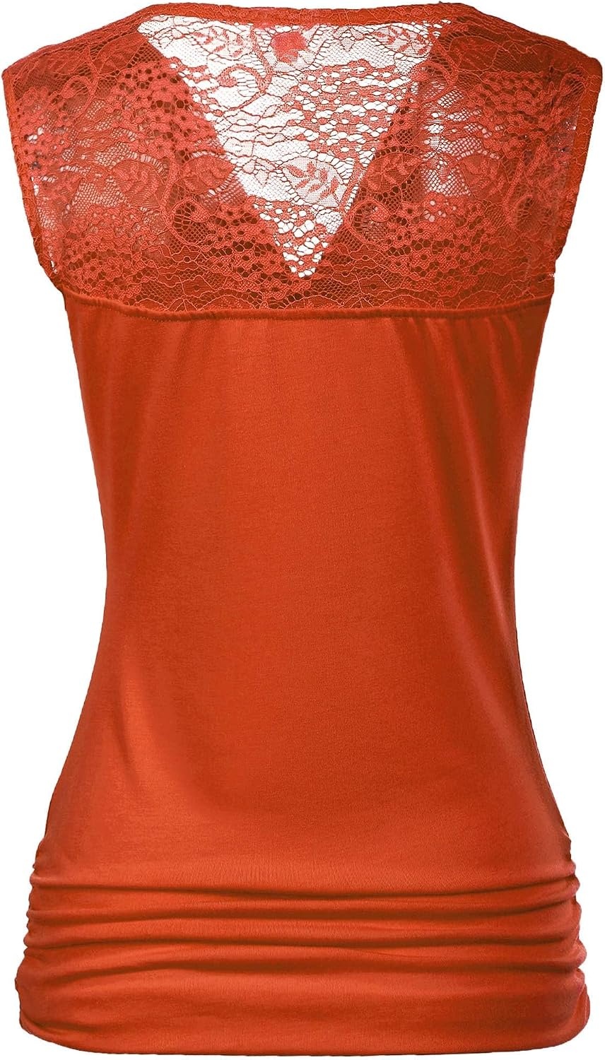 image:imageZeagoo Tank Top for Women Trendy Going Out Tops Sleeveless Shirts Ruched Business Casual Basic Tunic TopsOrange