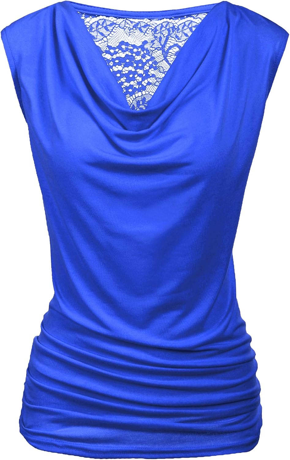 image:imageZeagoo Tank Top for Women Trendy Going Out Tops Sleeveless Shirts Ruched Business Casual Basic Tunic TopsRoyal Blue