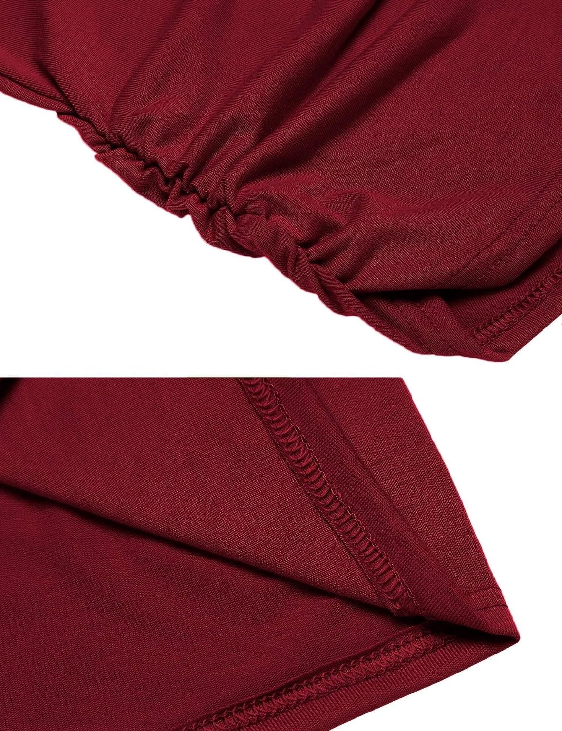 image:imageZeagoo Tank Top for Women Trendy Going Out Tops Sleeveless Shirts Ruched Business Casual Basic Tunic TopsWine Red