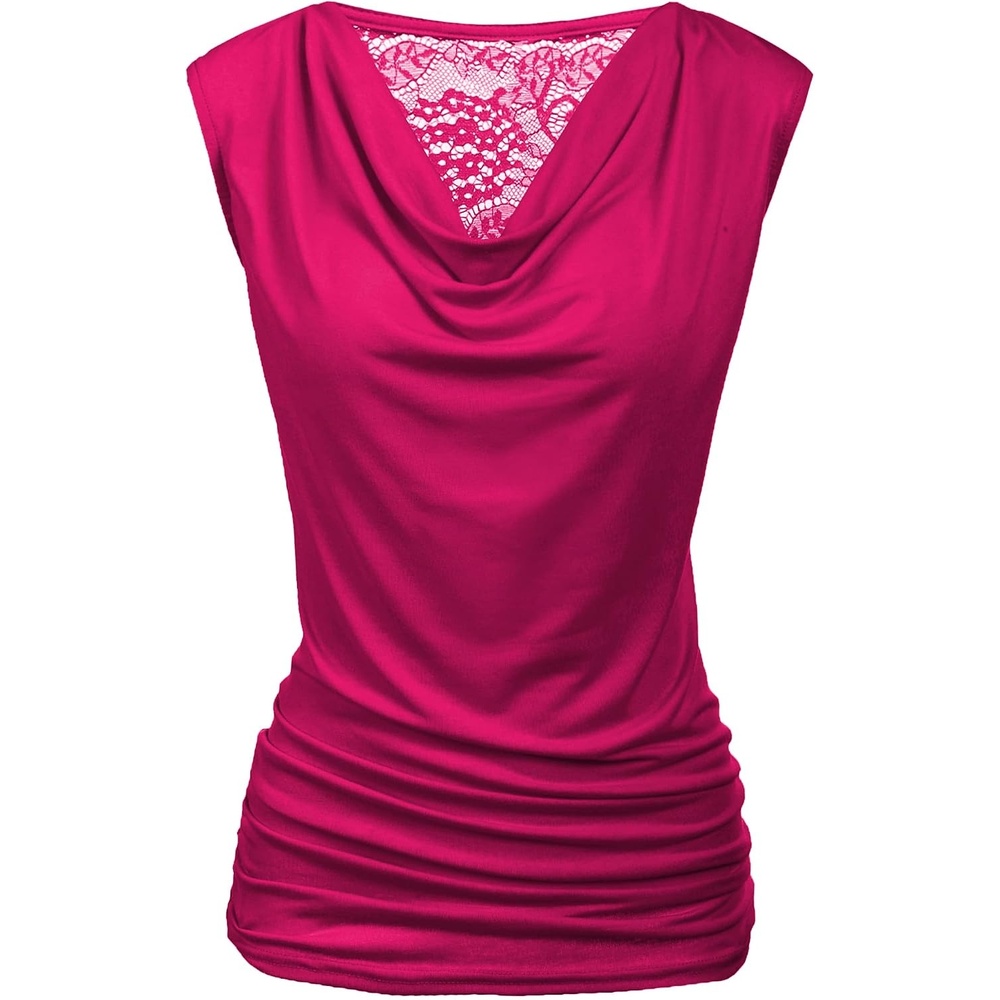 image:imageZeagoo Tank Top for Women Trendy Going Out Tops Sleeveless Shirts Ruched Business Casual Basic Tunic TopsRose