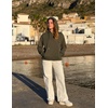 Zeagoo Hoodies for Women Half Zip Up Oversized Sweatshirt Fall Clothes 2026(Army Green)