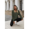 Zeagoo Hoodies for Women Half Zip Up Oversized Sweatshirt Fall Clothes 2026(Army Green)