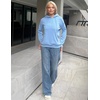 Zeagoo Hoodies for Women Half Zip Up Oversized Sweatshirt Fall Clothes 2026(Light Blue)