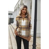 Zeagoo Hoodies for Women Half Zip Up Oversized Sweatshirt Fall Clothes 2026(Plaid)